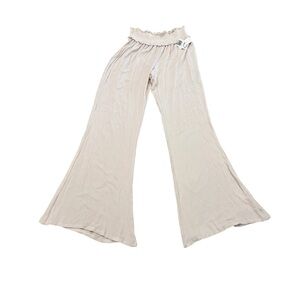 NWT Raisins Ivory Crinkle Beach Day Pant Size Medium
